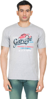

Winfield Printed Men's Round Neck Grey T-Shirt