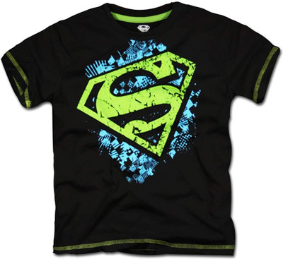 

Super Drool Boys Graphic Print T Shirt(Black, Pack of 1