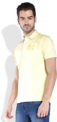 

Parx Solid Men's Polo Neck Yellow T-Shirt
