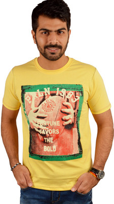 

Miller & Schweizer Solid Men's Round Neck Yellow T-Shirt