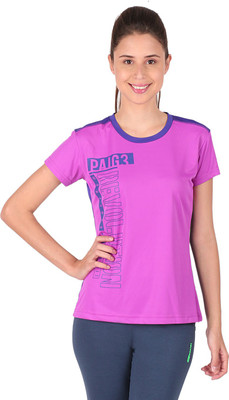 

Vector X Printed Women's Round Neck Purple, Blue T-Shirt