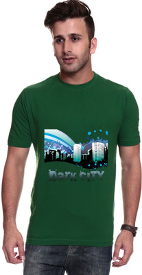 

Trendster Printed Men's Round Neck Green T-Shirt