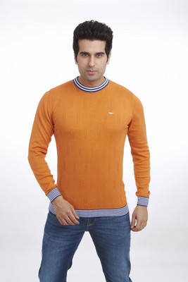 

Park Avenue Solid Men's Round Neck Brown T-Shirt
