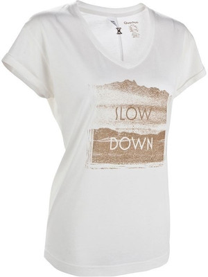 

Decathlon - Quechua Printed Women's V-neck White T-Shirt