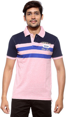 

Sports 52 Wear Striped Men's Polo Neck Dark Blue T-Shirt, Navy