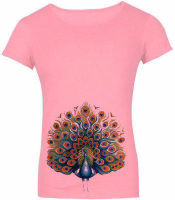 

SayItLoud Printed Women' Round Neck Pink T-Shirt