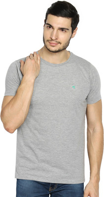 

The Indian Garage Co. Solid Men' Round Neck Grey T-Shirt