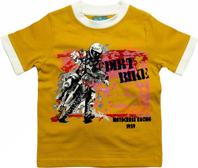 

JusCubs Boys Printed T Shirt(Yellow, Pack of 1