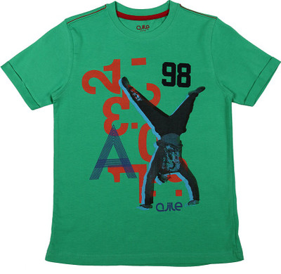 

Poppers by Pantaloons Boys Graphic Print T Shirt(Green, Pack of 1