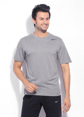 

Nike Solid Men's Round Neck Grey T-Shirt