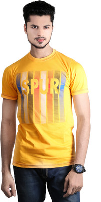 

Spur Printed Men's Round Neck Gold T-Shirt