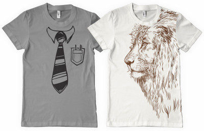

DNA Graphic Print Men's Round Neck Grey, White T-Shirt(Pack of 2)