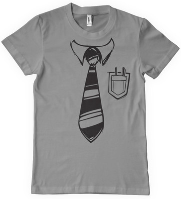 

DNA Graphic Print Men Round Neck Grey T-Shirt