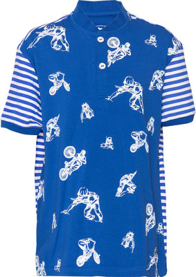 

Status Quo Cubs Boys Printed T Shirt(Blue, Pack of 1, Royal