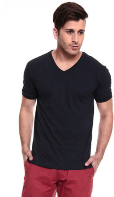 

Izinc Solid Men' V-neck Dark Blue T-Shirt, Navy blue