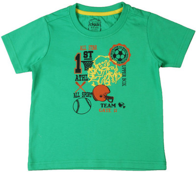 

Chalk by Pantaloons Boys Printed T Shirt(Green, Pack of 1