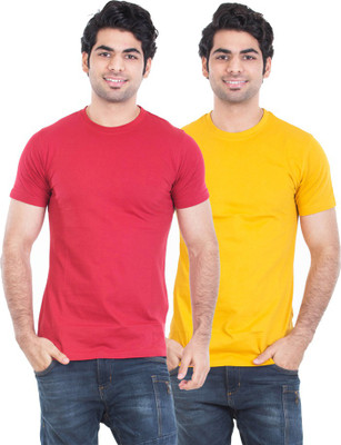 OFF on Zulements Solid Men's Round Neck 