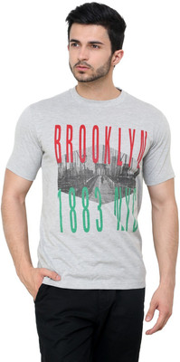 

Cotton County Premium Printed Men's Round Neck Grey T-Shirt, Light grey