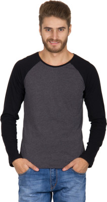 

Rigo Solid Men's Round Neck Grey T-Shirt