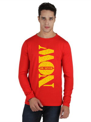 

SayItLoud Printed Men' Round Neck Red T-Shirt