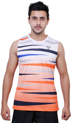 

Vector X Solid Men's Round Neck Orange T-Shirt