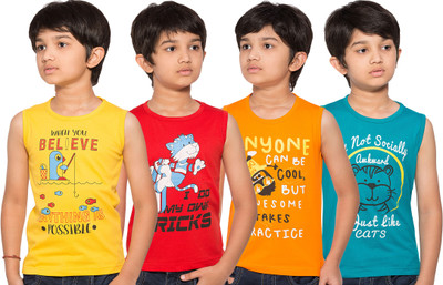 

Maniac Boys Printed T Shirt(Multicolor, Pack of 4, Multi