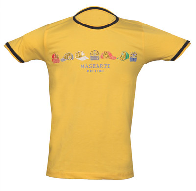 AWACK Boys Printed Cotton Blend Slim T Shirt(Yellow, Pack of 1)