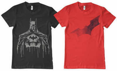 

DNA Graphic Print Men' Round Neck Black, Red T-Shirt(Pack of 2