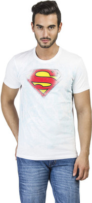 

Superman Printed Men's Round Neck White T-Shirt