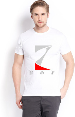 

Trendster Printed Men's Round Neck White T-Shirt