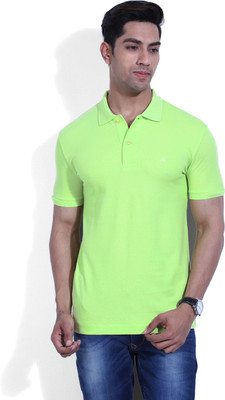 

United Colors of Benetton. Solid Men's Polo Neck Light Green T-Shirt, M15