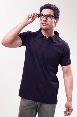 

Unisopent Designs Solid Men' Polo Neck Blue T-Shirt, Navy blue