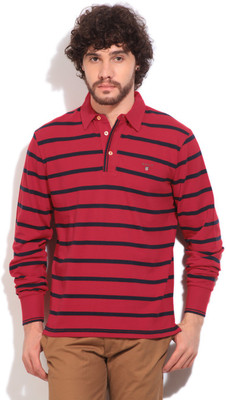 

Gant Striped Men's Polo Neck Red T-Shirt, Red01