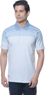 

Carve Striped Men' Polo Neck Light Blue T-Shirt