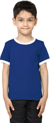 

99Tshirts Boys Solid Cotton T Shirt(Blue, Pack of 1), Royal blue