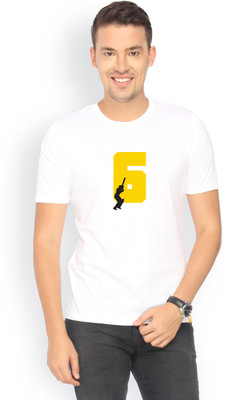 

Campus Sutra Graphic Print Men Round Neck White T-Shirt