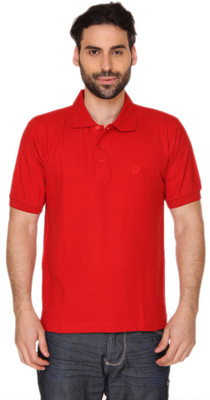 

Blacksmith Solid Men's Polo Neck Red T-Shirt