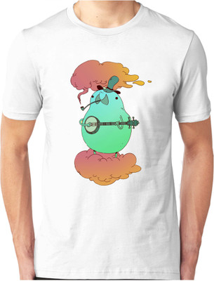 

Foscous Printed Men's Round Neck White T-Shirt
