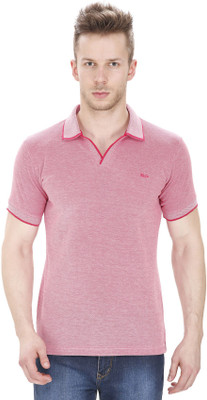 

Sparky Solid Men's Polo Neck Pink T-Shirt