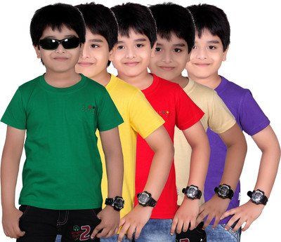 66% OFF on FabTag - dongli Boys Self Design, Solid T Shirt(Multicolor, Pack of 5) 66% OFF on FabTag - dongli Boys Self Design, Solid T Shirt(Multicolor, Pack of 5)