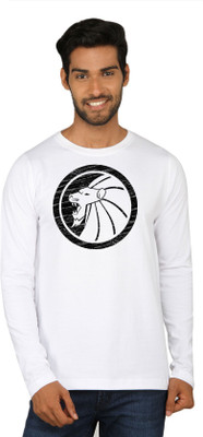 

SayItLoud Printed Men' Round Neck White T-Shirt