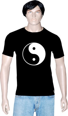 

Tshirt.in Graphic Print Men's Round Neck Black T-Shirt, Jet balck