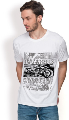 

Leviticus Graphic Print Men's Round Neck White T-Shirt