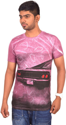 

Rogue Printed Men's Round Neck Red T-Shirt