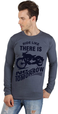 

SayItLoud Printed Men's Round Neck Grey T-Shirt, Dark grey