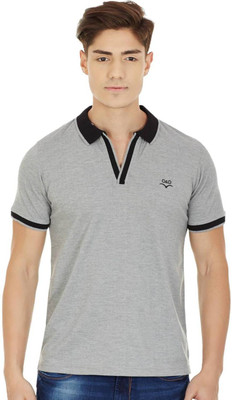 

Cloak & Decker Solid Men's Polo Neck Grey T-Shirt