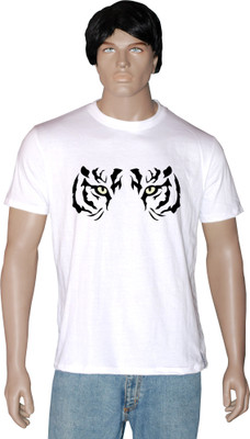 

Tshirt.in Graphic Print Men's Round Neck White T-Shirt, Pearl white