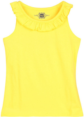 

Chalk by Pantaloons Girls Solid T Shirt(Yellow, Dandelion yellow