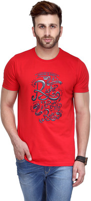 

Koolpals Printed Men Round Neck Red T-Shirt