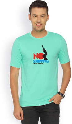 

Campus Sutra Solid Men Round Neck Green T-Shirt, Sea green
